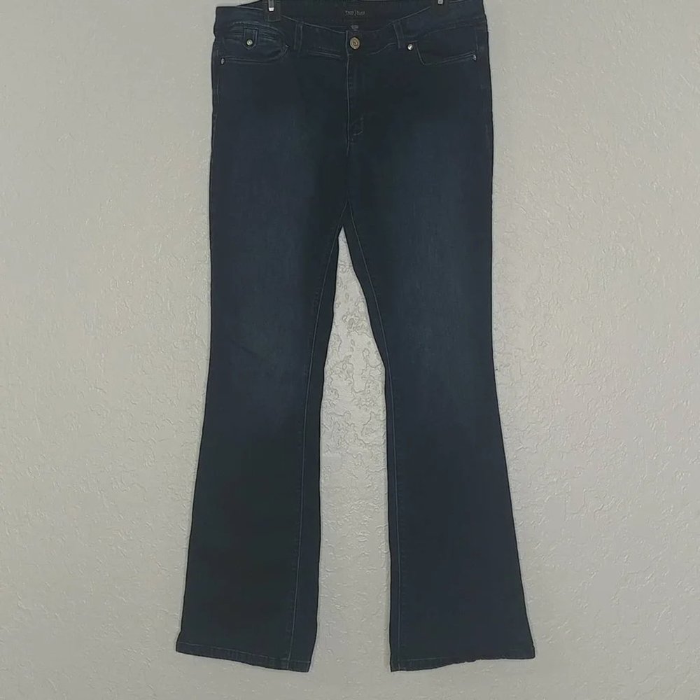 White House Black Market Skinny Flare Jeans Blue Size 14 Regular